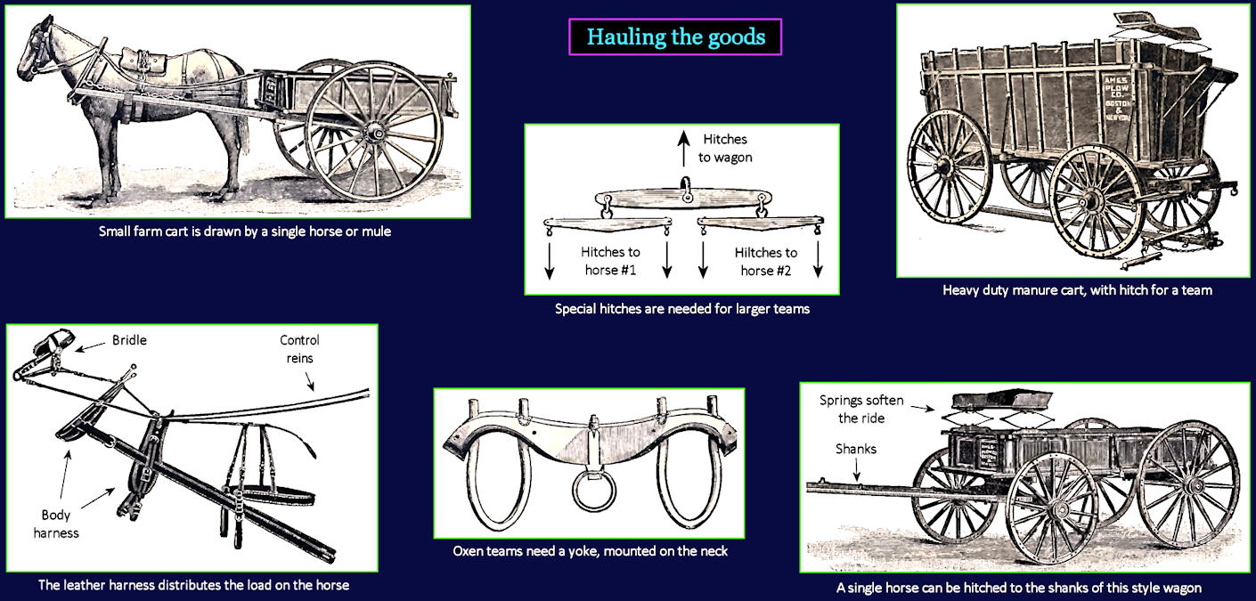 Wagon hitches and springs, 1860s